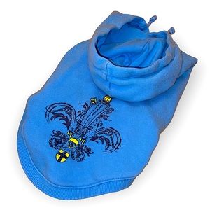 🦮 OLD NAVY Fleur-De-Lis Cotton Dog Hoodie Sweater